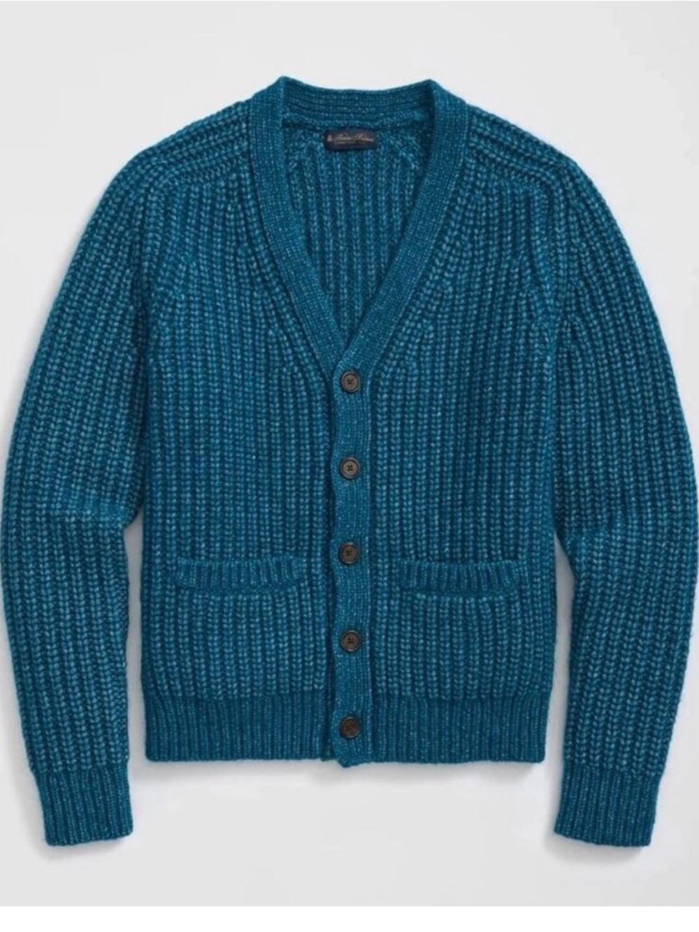 Brooks Brothers Mens Alpaca Wool V Neck Cardigan